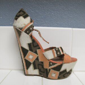 Wild Pair MultiColored Wedge Heels